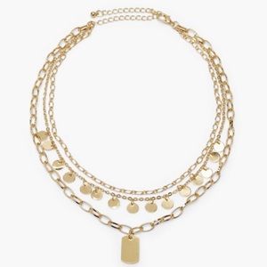 Layered chain necklace